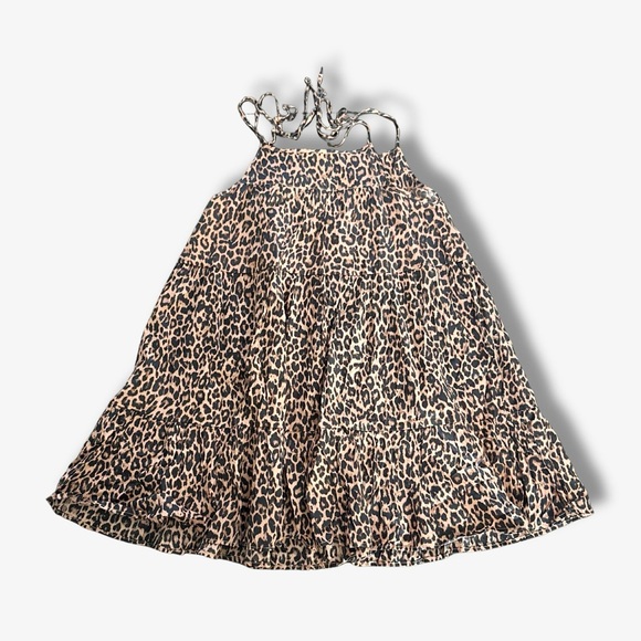 Victoria's Secret Leopard Print Babyoll Top Mini Dress Size Medium Summer Y2K - Picture 4 of 8